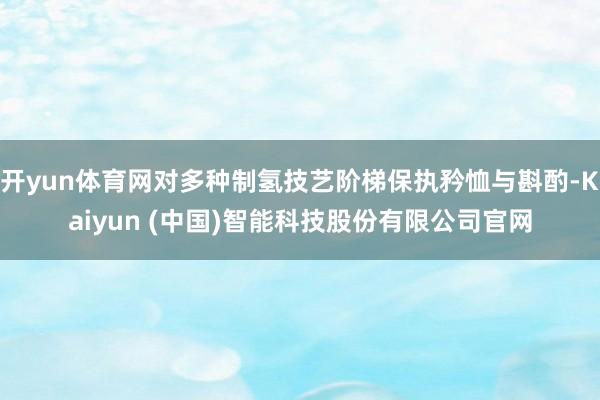 开yun体育网对多种制氢技艺阶梯保执矜恤与斟酌-Kaiyun (中国)智能科技股份有限公司官网