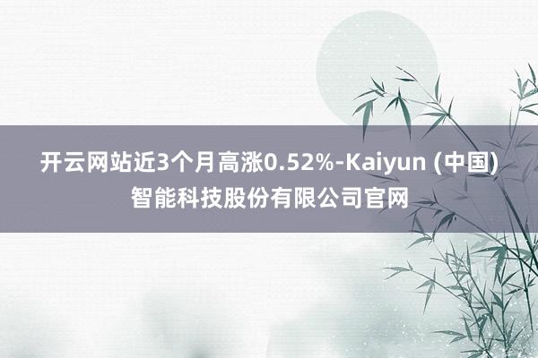 开云网站近3个月高涨0.52%-Kaiyun (中国)智能科技股份有限公司官网