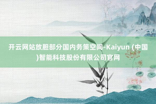 开云网站放胆部分国内务策空间-Kaiyun (中国)智能科技股份有限公司官网