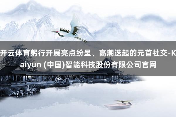 开云体育躬行开展亮点纷呈、高潮迭起的元首社交-Kaiyun (中国)智能科技股份有限公司官网